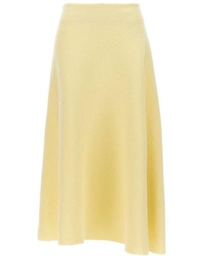 Jil Sander Wool Skirt Skirts - Yellow