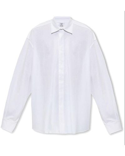 Vetements Oversize Buttoned Shirt - White