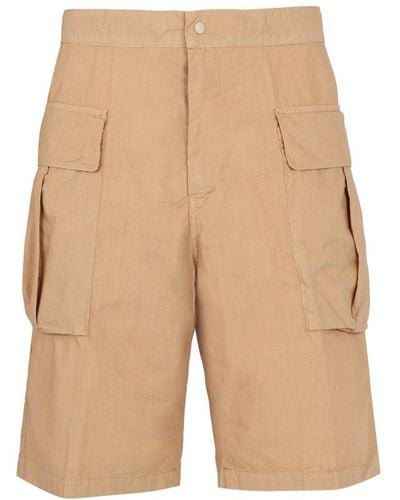 Aspesi Cotton Bermuda Shorts - Natural