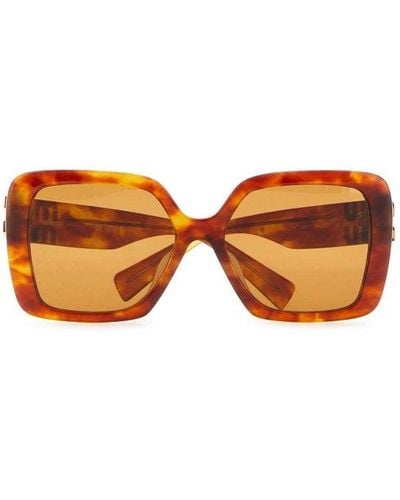 Miu Miu Square Frame Sunglasses - Orange