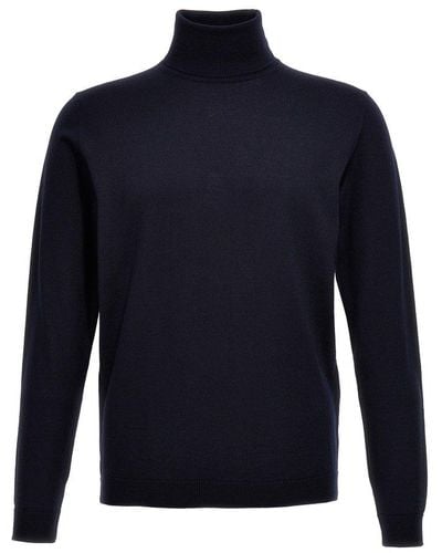 Roberto Collina Long Sleeved Knitted Jumper - Blue