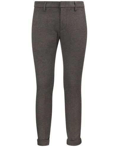 Dondup Gaubert Slim Fit Jersey Pants - Grey
