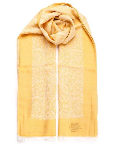 Etro Viscose And Modal Scarf - Yellow