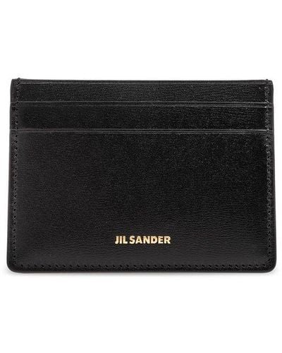 Jil Sander Logo Embossed Cardholder - Black