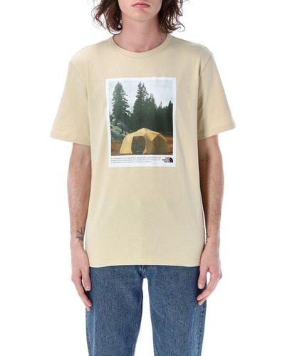 The North Face Graphic Printed Crewneck T-shirt - Natural