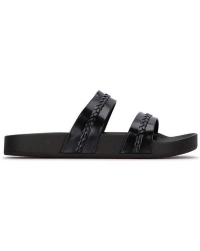 Ancient Greek Sandals Meli Open-toe Slides - Black