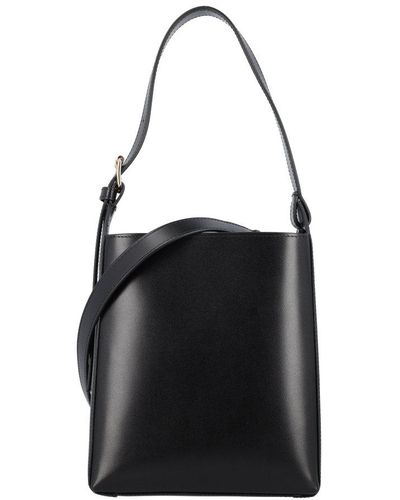 A.P.C. Virginie Small Bucket Bag - Black