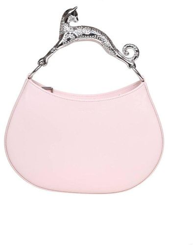 Lanvin Embellished Top Handle Bag - Pink