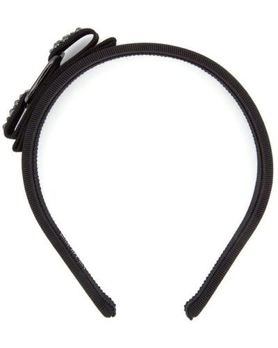 Ferragamo Bow-embellished Headband - Black