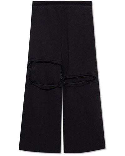 MM6 by Maison Martin Margiela Joggers With Vintage Effect - Black