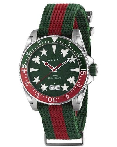 Gucci Dive Quartz Watch - Green