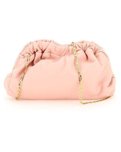 Mansur Gavriel Chain Mini Cloud Clutch Bag - Pink