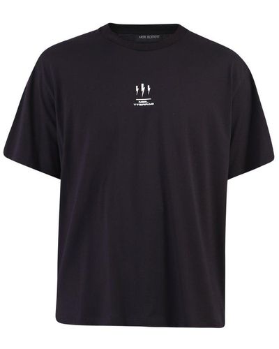 Neil Barrett Thunder-print Slim-fit T-shirt - Black