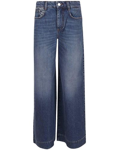 Stella McCartney Logo-printed Loose-fit Jeans - Blue