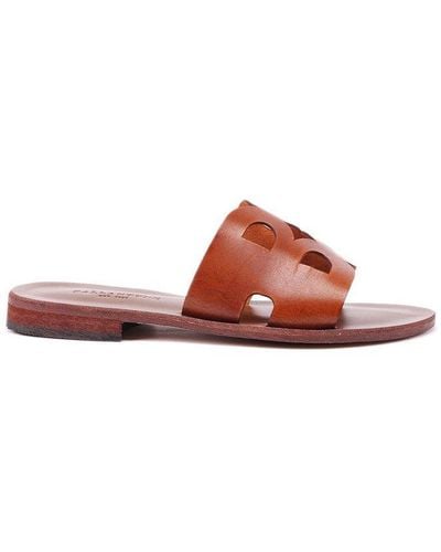 Ballantyne Round-toe Slip-on Sandals - Brown