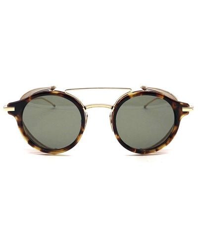 Thom Browne Round Frame Sunglasses - Multicolour