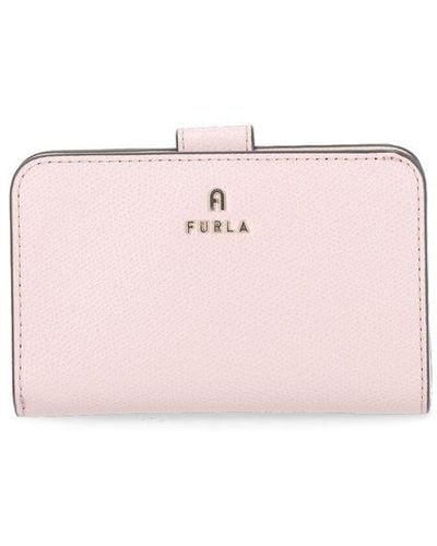 Furla Logo-plaque Zipped Wallet - Pink