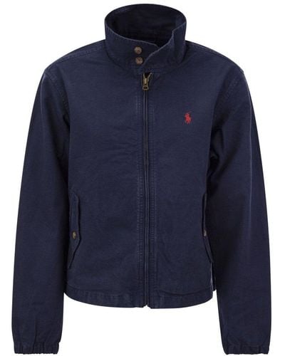 Polo Ralph Lauren High Neck Zipped Jacket - Blue