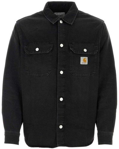 Carhartt Harvey Logo Patch Shirt Jacket - Black