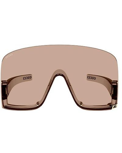 Gucci Oversized Frame Sunglasses - Natural