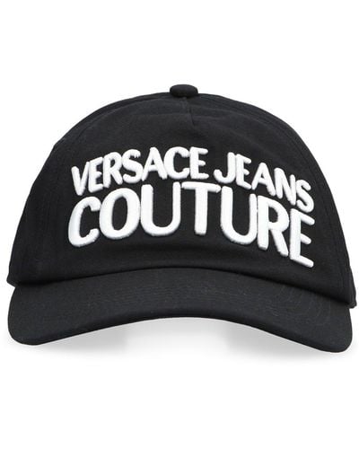 Versace Logo-embroidered Baseball Cap - Black