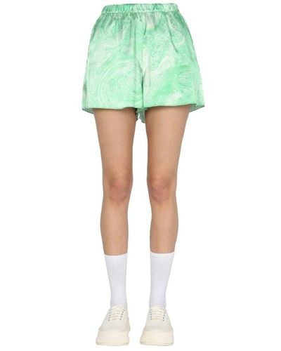 Opening Ceremony Marble Effect Shorts - Green