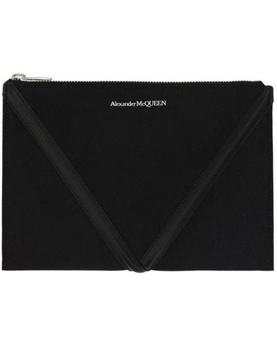 Alexander McQueen The Harness Zipped Small Pouch - Black
