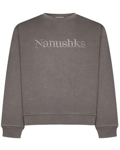 Nanushka ‘Mart’ Sweatshirt With Logo - Gray