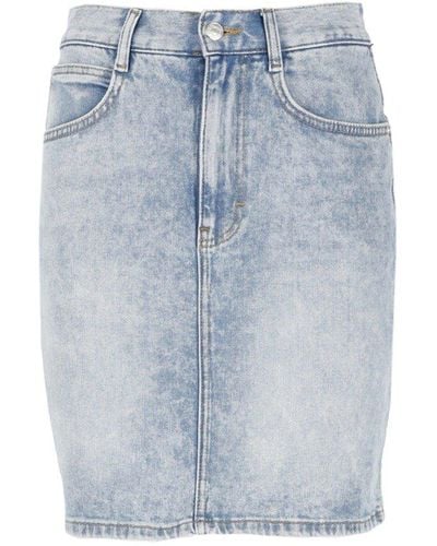 Moschino Jeans Denim Mini Skirt - Blue