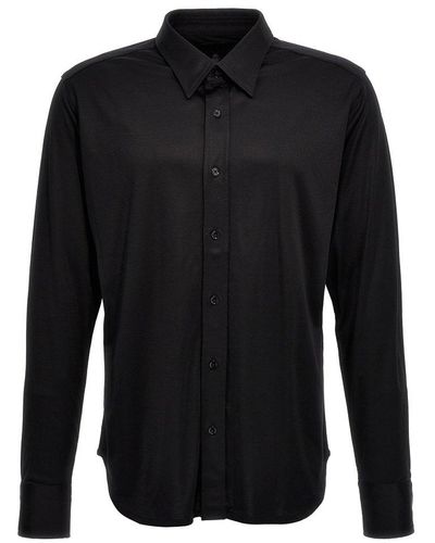 Tom Ford Buttoned Long-sleeved Shirt - Black