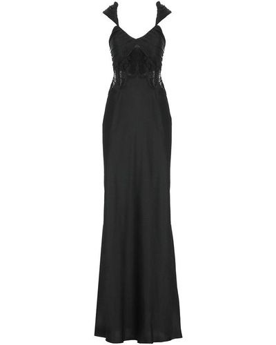 Alberta Ferretti Silk Dress - Black