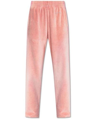 DIESEL 'p-martyn' Velour Trousers, - Pink