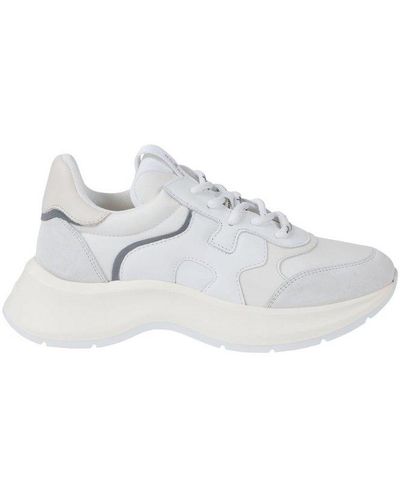 Hogan Lace-up Chunky Trainers - White