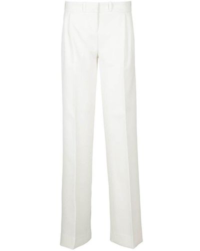 Coperni Low Rise Loose Tailored Pants - White