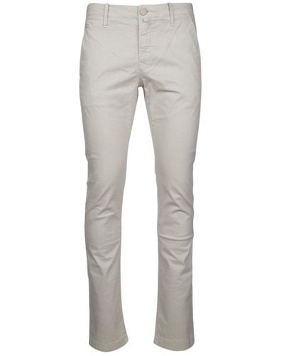 Jacob Cohen Straight Leg Stretched Chinos - Grey