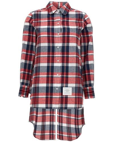 Thom Browne Open Back Twisted Shirt, Blouse - Red