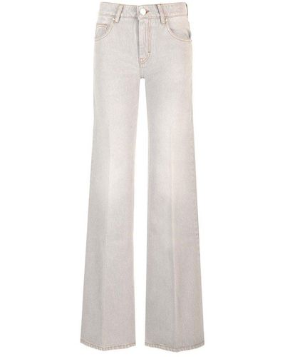 Ami Paris Faded Jeans - White