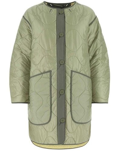 MARFA STANCE Buttoned Long-sleeved Reversible Jacket - Green