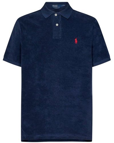 Polo Ralph Lauren Logo Detailed Polo Shirt - Blue