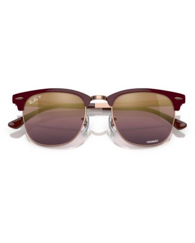 Ray-Ban Clubmaster Square Frame Sunglasses - Brown