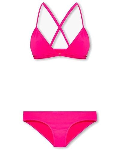 Zadig & Voltaire Logo-Printed Bikini - Pink