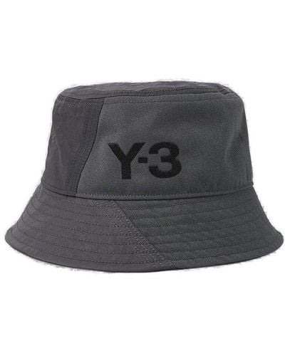 Y-3 Tonal Panelled Bucket Hat - Black