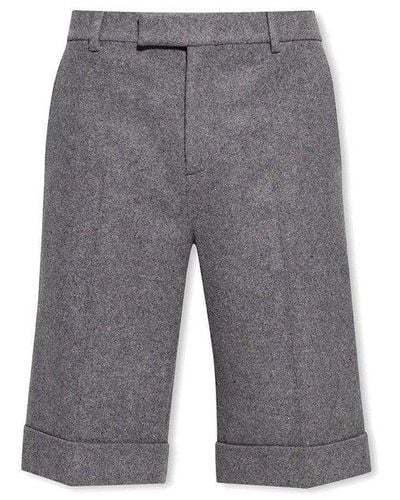 Gucci Wool And Cashmere Shorts - Grey
