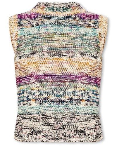 Ulla Johnson Zenna Striped Knit Vest - Multicolour