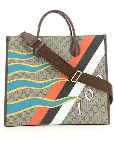 Gucci Geometric Printed Tote Bag - Multicolour