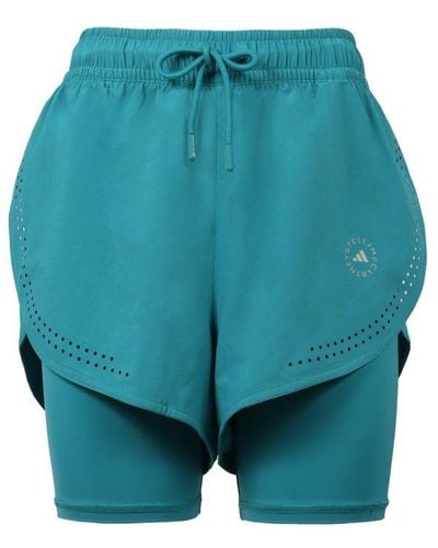 adidas By Stella McCartney Techno Fabric Shorts - Blue