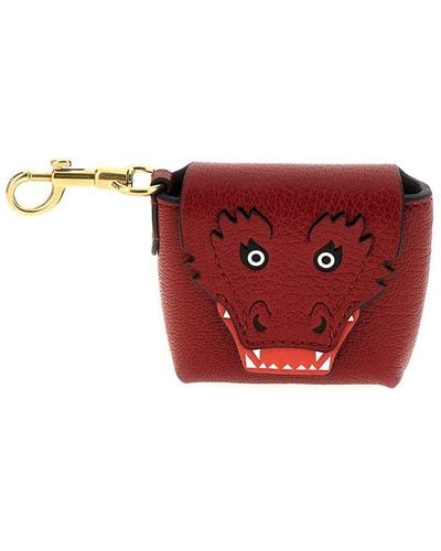 Anya Hindmarch Dragon Earphones Pouch - Red