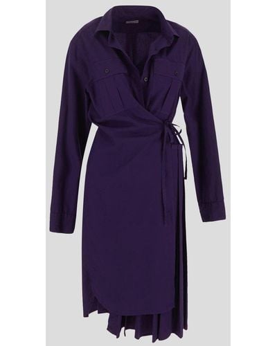 dries van noten purple dress