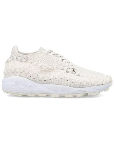 Nike Air Footscape Woven Lace-up Trainers - White