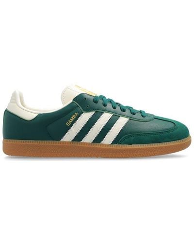 adidas Originals Samba Og Side Stripe Detailed Trainers - Green